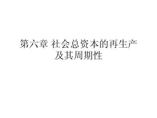 第六章 社会资本再生产和