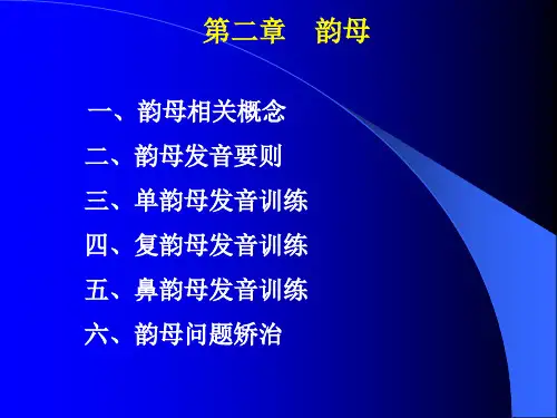 普通话韵母培训(dudu)