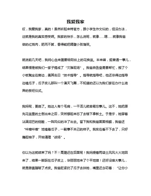 作文《我爱我家》