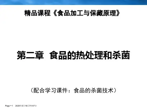 食品非热杀菌技术的种类ppt课件