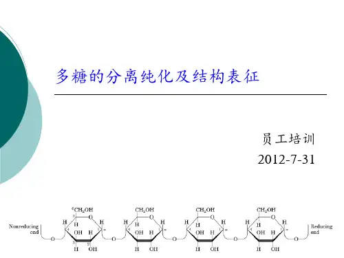 多糖的分离纯化及性质表征PPT课件