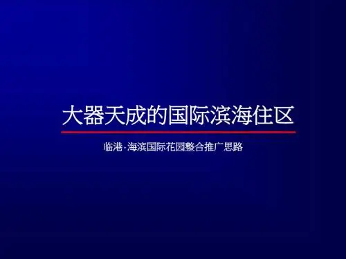 同策上海临港海滨国际花园项目整合推广思路