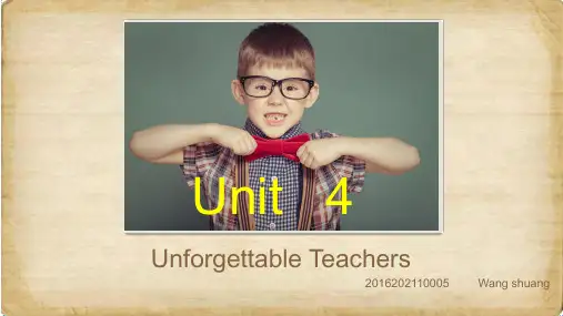 大学英语(第二版)综合教程Unit 4