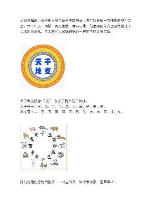 超简单的“天干地支”年份算法,一学就会