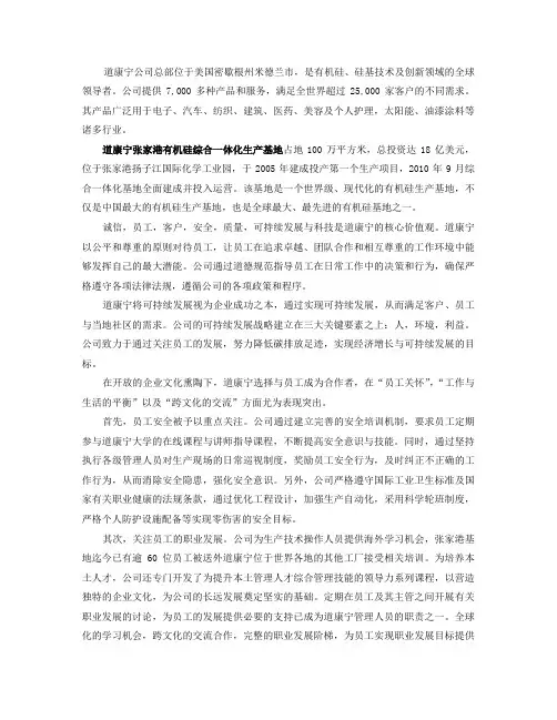 道康宁介绍