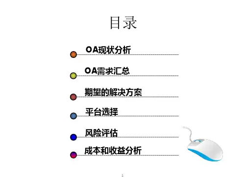 企业信息化OA立项报告书ppt课件