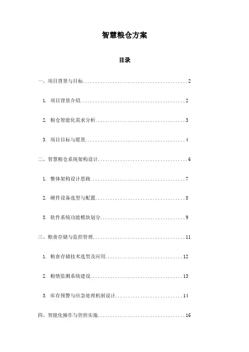 智慧粮仓方案