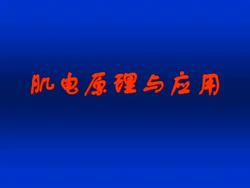 02-肌电原理与应用PPT课件
