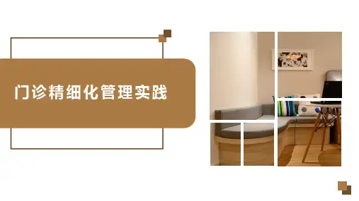 门诊精细化管理ppt模板