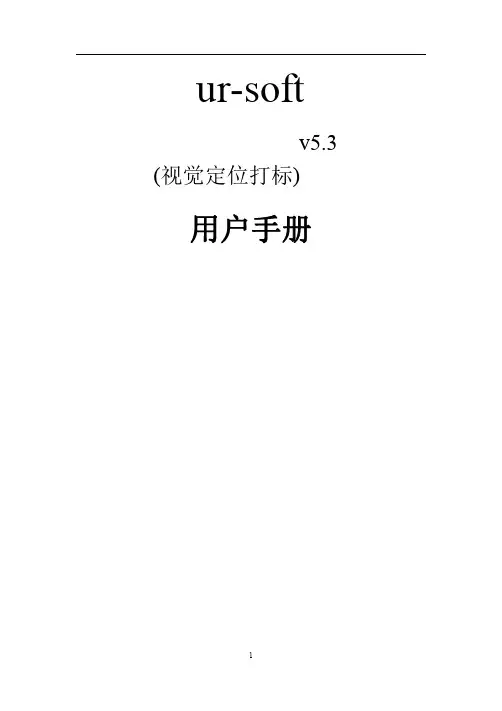 视觉定位打标使用手册