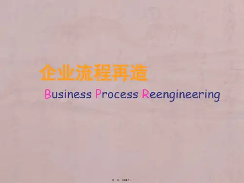 业务流程再造方法论及综合案例分析