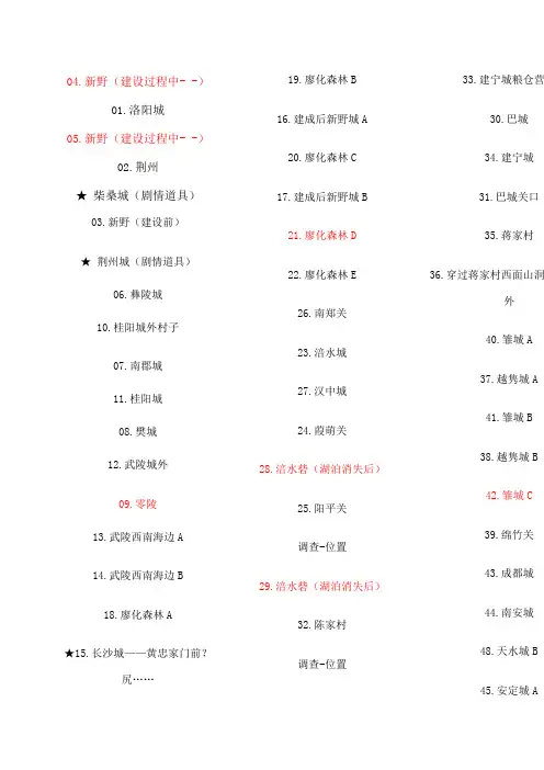 FC吞食天地ZEVEN作品加强版隐藏宝物图鉴
