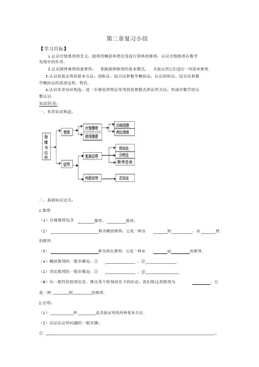 人教版高中数学选修2-2学案：第二章复习小结