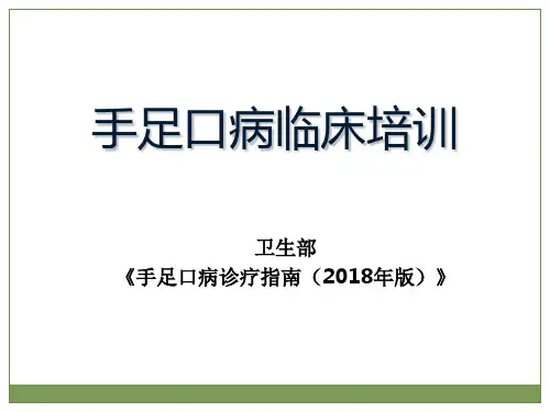 18版手足口病诊疗指南