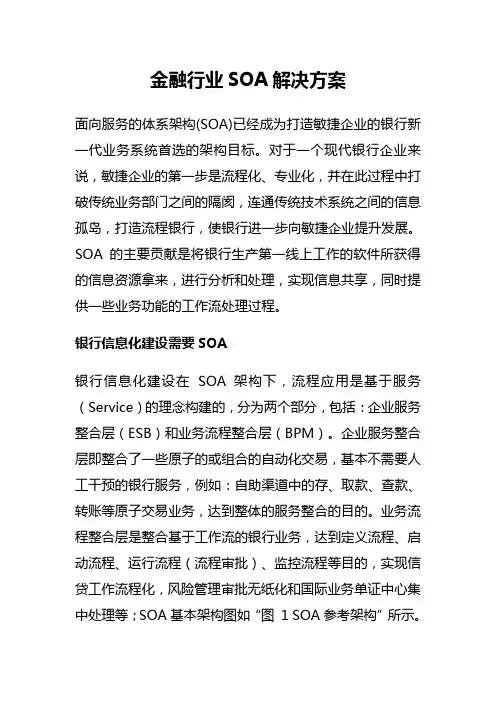 金融行业SOA解决方案