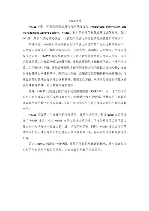hims标准