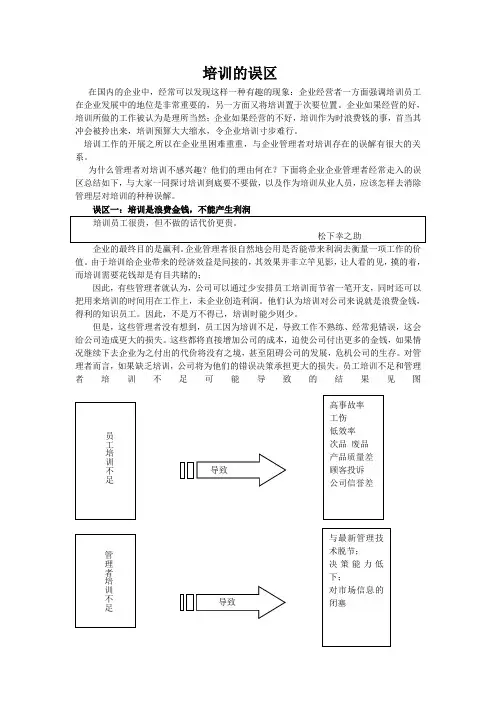 培训的误区