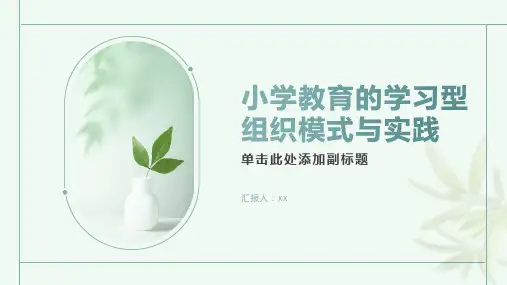 小学教育的学习型组织模式与实践
