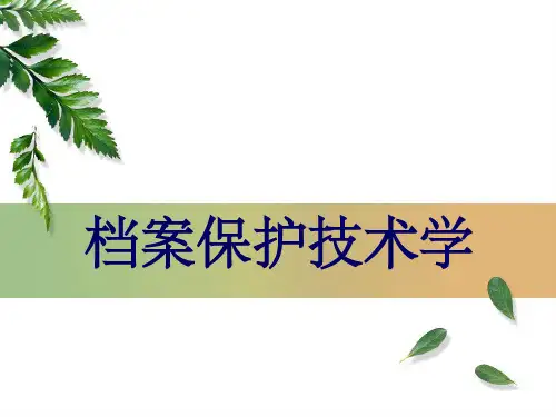 档案保护技术学