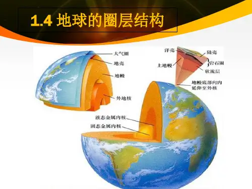 高中地理1.4 地球的圈层结构优秀课件