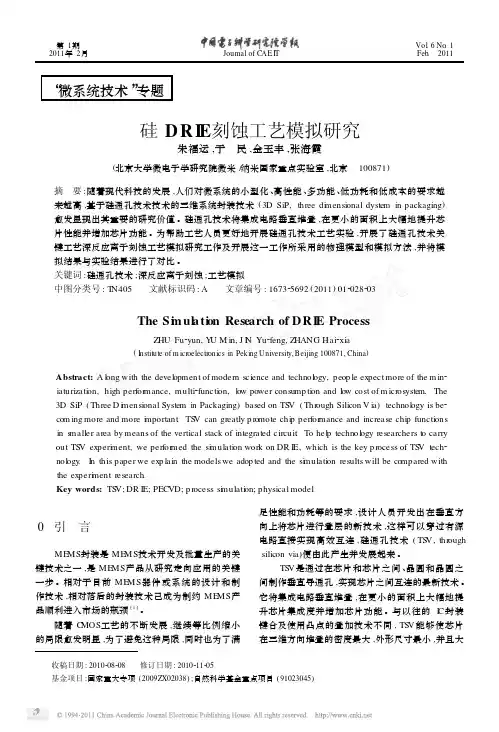【豆丁推荐】-硅DRIE刻蚀工艺模拟研究