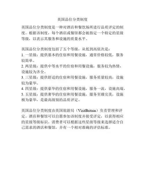 英国品位分类制度