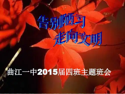 告别陋习_走向文明主题班会课件.rar汇总