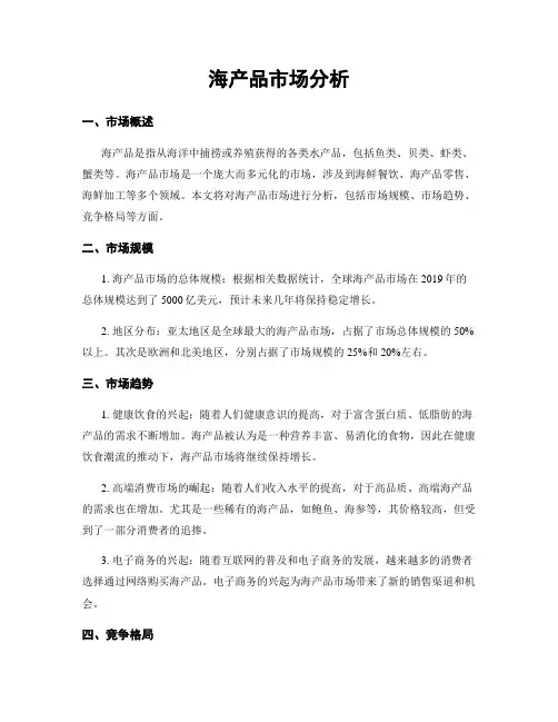 海产品市场分析