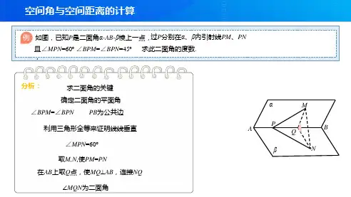 【例题讲解】二面角的求算完整版课件