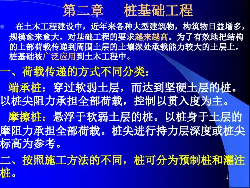 桩基础工程课件PPT课件ppt课件