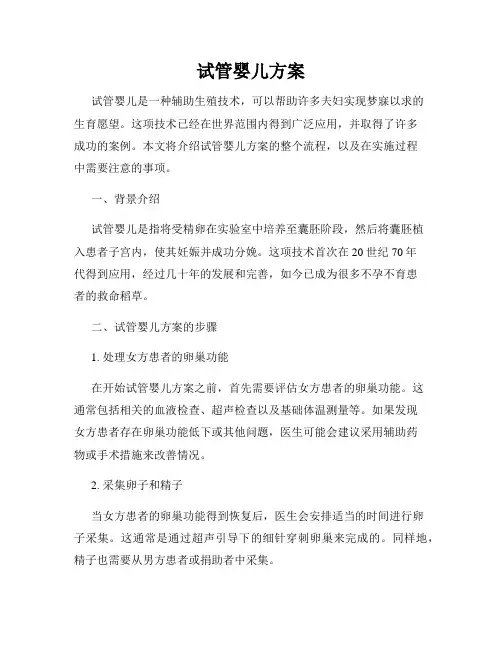 试管婴儿方案