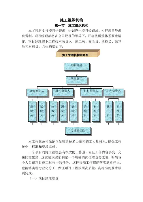 施工组织机构