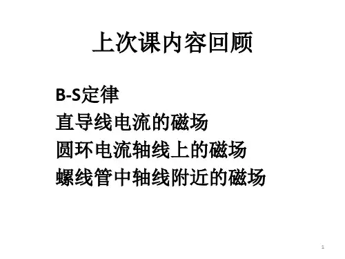 大学物理 安培环路定理