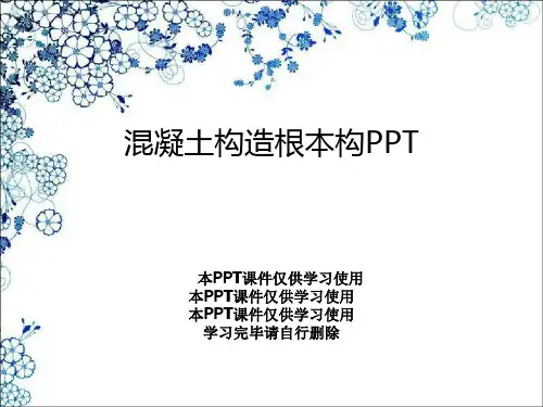 混凝土结构基本构PPT