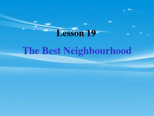 《The-Best-Neighbourhood》My-Neighbourhood-PPT【品质课件P