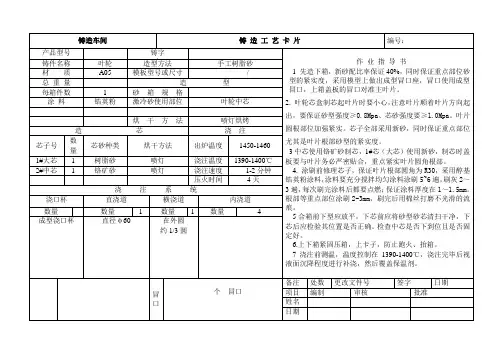 叶轮作业指导书