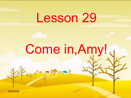 新概念英语第一册Lesson29-30课件