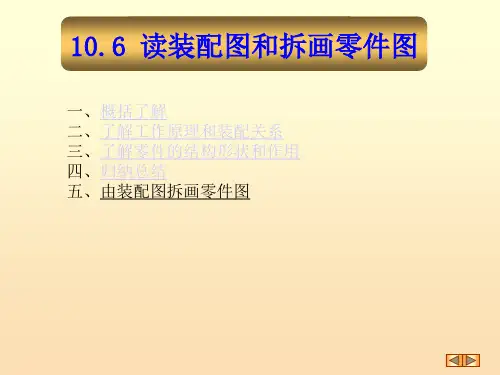 装配图读装配图和拆画零件图