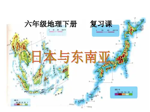 2023年中考地理复习课件：日本与东南亚