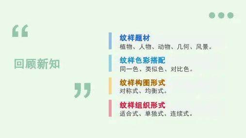 第2单元第2课设计纹样课件--人教版八年级下册