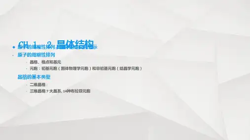 四川大学固体物理期末复习