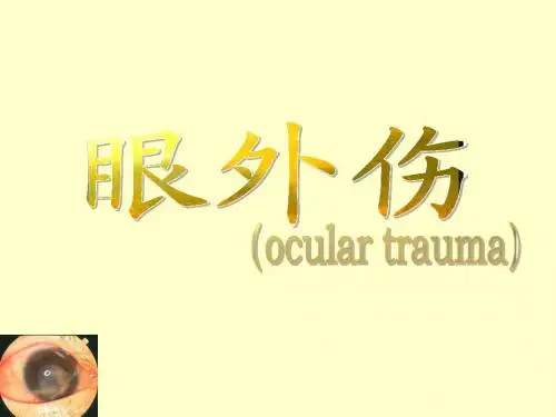 眼外伤教学课件
