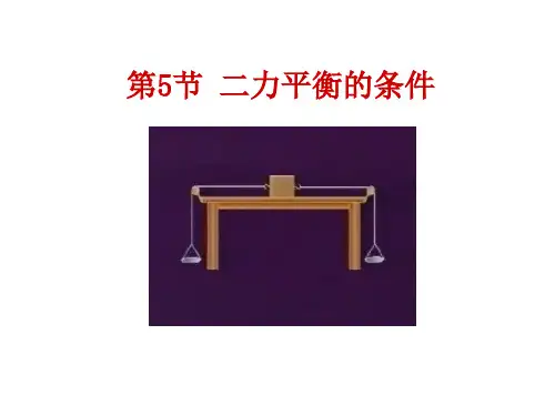 3.5二力平衡的条件(优质推荐版)