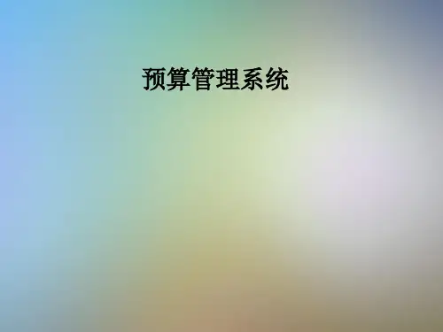 预算管理系统