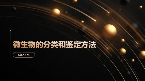 微生物的分类和鉴定方法