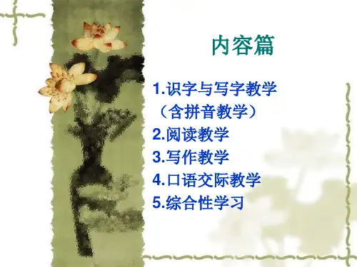 《识字写字拼音教学》PPT01