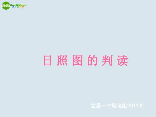 高三地理 日照图的判读课件