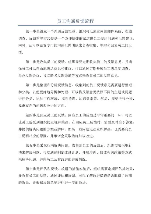 员工沟通反馈流程
