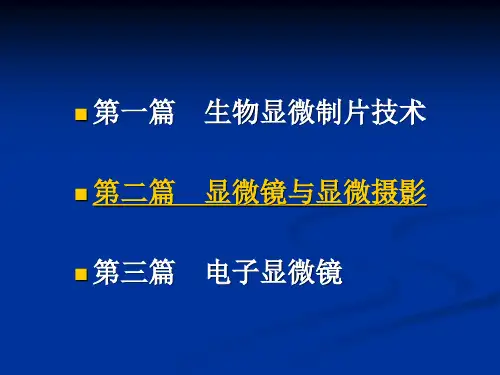生物显微技术ppt课件