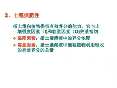 第六章土壤保肥性和供肥性